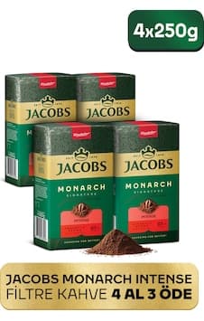 Jacobs Monarch Intense Filtre Kahve 250gr 4 Al 3 Öde Filtre