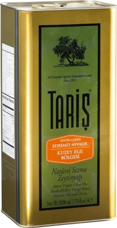 Tariş Kuzey Ege Bölgesi Naturel Sızma Zeytinyağı Teneke 5 L
