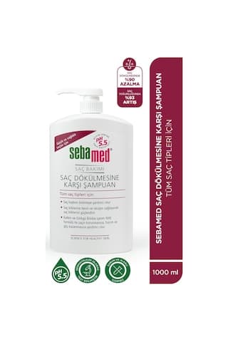 Sebamed Saç Dökülmesine Karşı Etkili Kafein ve Ginkgo Biloba İçerikli Şampuan 1 L