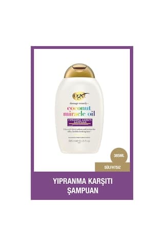 OGX Coconut Miracle Oil Yıpranma Karşıtı Sülfatsız Şampuan 385 ml