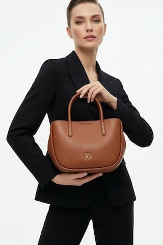 Gaia Rinaldi Kadın Taba Omuz Ve El Çantası Mıknatıslı Kapama 3 Bölmeli Uzun Askılı Günlük Kullanım Çanta Taba