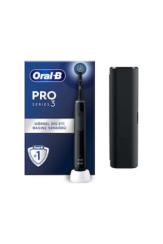 Oral-B Pro 3500 Elektrikli Siyah Diş Fırçası + Seyahat Kabı