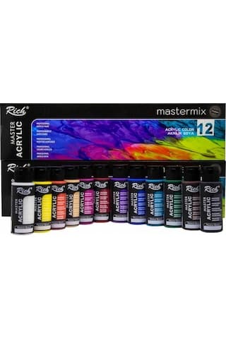 Rich Mastermix Akrilik Boya Seti 12 x 60 ML