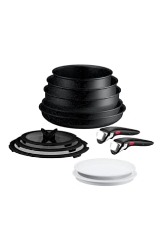 Tefal Ingenio Expertise 5x Büyük Set - 12 Parça Siyah
