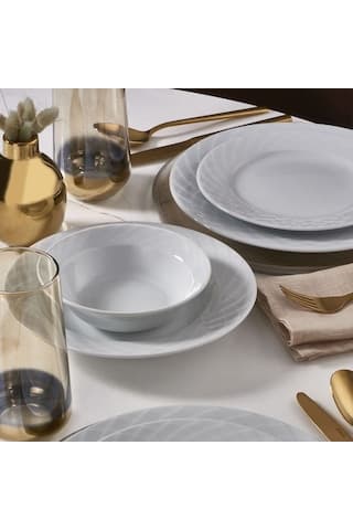 Güral Alfa 24 Parça 6 Kişilik Yemek Takımı