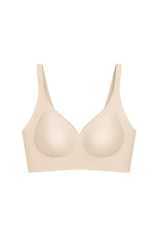 Cottonhill Seamless Bra - Slight Ten Lazer Kesim Dikişsiz Dilim Detaylı Balensiz Kadın Sütyen Ten