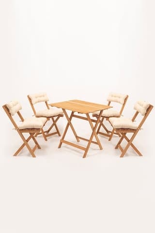 4+1 Minderli Balkon Bahçe Mutfak Bistro Set Katlanır Masa-sandaly