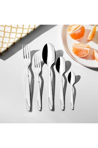 Nehir Lizbon Sade 60 Parça 12 Kişilik Çatal Kaşık Takımı