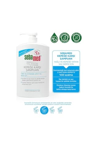 Sebamed Kepek Karşıtı Pirokton Olamin İçerikli Yağlanma Önleyici Etkili Şampuan 1000 ML