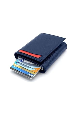 Aquablue Rfid Korumalı Otomatik Mekanizmalı Para Bölmeli Erkek Cüzdan & Kartlık