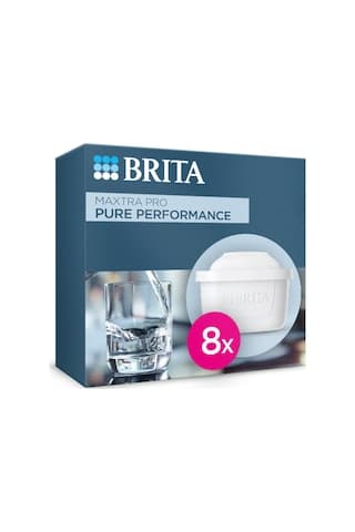 BRITA MAXTRA PRO Pure Performance Yedek Su Arıtma Filtresi, 8'li