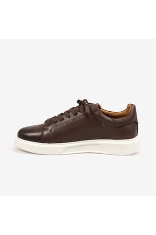 Kemal Tanca Erkek Eva Taban Hakiki Deri Sneaker & Spor Ayakkabı 3503-düz Kahve