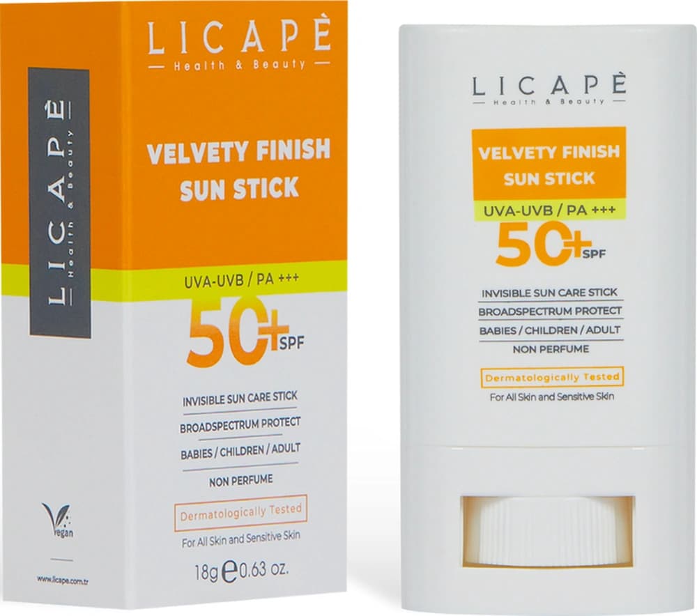 Licape Yüksek Koruma Suya Dayanıklı Tüm Yaş Grubuna Uygun Stick 50 Faktör Güneş Kremi 18 ml