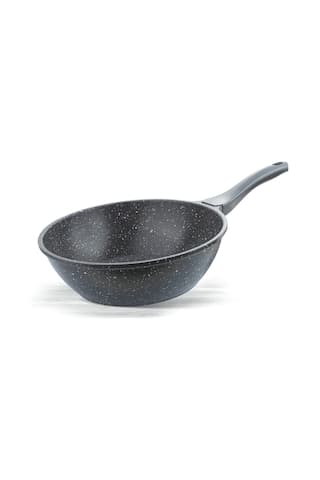 Thermoad Döküm Granit Wok Tava 28 CM Gri