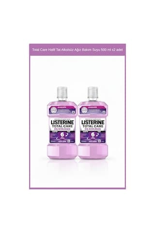 Listerine Total Care Hafif Tat Alkolsüz Ağız Bakım Suyu 500 ml x2