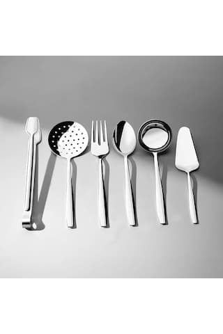 Nehir Sahra Sade 6 Parça Paslanmaz Çelik Servis Takımı