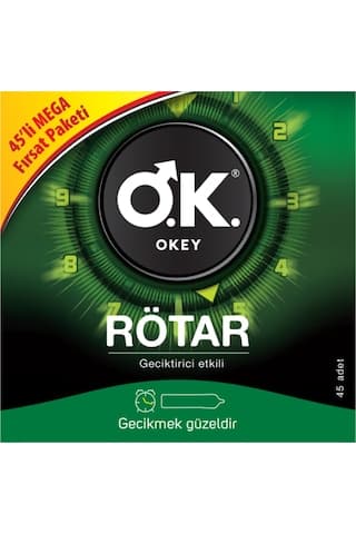 Okey Rötar Prezervatif 45'li