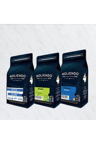 Moliendo Ekonomik Paket  Çekirdek Kahve 3 x 250 G