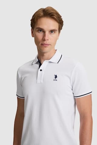 U.S. Polo Assn. U.s. Polo Assn. Erkek Beyaz Tişört Basic 50326975-vr013