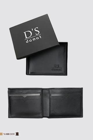 D's Damat Ds Damat Standart Kutulu Hakiki Deri Cüzdan 2H1119ST134 Siyah