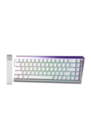 Aula Hero 68 He Manyetik Klavye Rapid Trigger Meteor Switch 8000hz Rgb Neon Tkl Hot Swap Oyuncu Klavyesi Beyaz