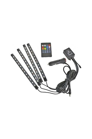 Nyf 12V Ayak Altı Lamba 12 Led Kumandalı 4 Lü