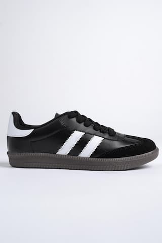 Muggo Gordon Unisex Ortopedik Günlük Bağcıklı Sneaker Spor Ayakkabı - Siyah