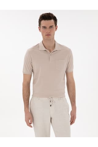 Pierre Cardin Erkek Taş Tişört Basic 50306552-vr049 Taş