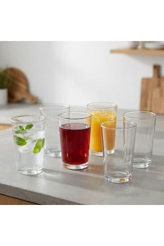 Selka Home Lara 6'lı Su Bardağı Şeffaf 205 ml