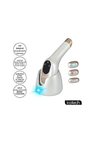 Icotech HR95 Sınırsız Atım Safir Buz Başlıklı UV DezLazer Epilasyon Aleti Beyaz