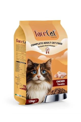 Face Cat Tavuk Etli Yetişkin Kedi Maması 15 KG
