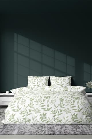Zeynep Tekstil Nevresim + Yastık Kılıfı Çarşafsız Pamuklu Çift Kişilik Nevresim Seti Flora 200 x 220