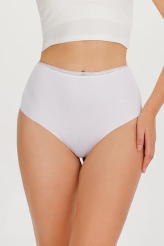 Sensu Kadın Yüksek Bel Lazer Kesim Külot 3'lü Kts2500 Karışık