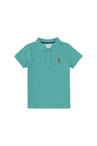 U.S. Polo Assn. Erkek Çocuk Mint Basic Polo Yaka Tişört 50306484-VR090