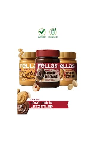 Kakaolu Fındık Kreması 315 G + Fıstık Ezmesi - %100 300 G + Ballı Fıstık Ezmesi 300 G