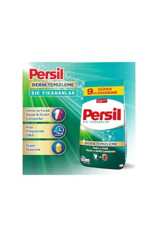Persil Sık Yıkananlar Toz Çamaşır Deterjanı 60 Yıkama 9kg 2'li Set