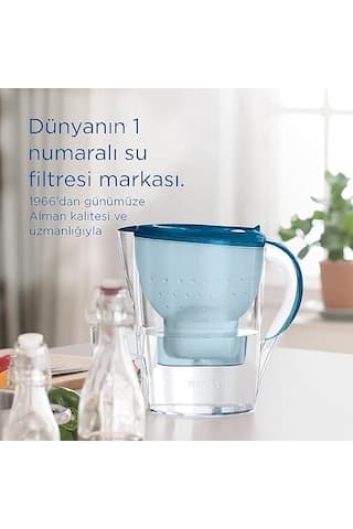 BRITA Marella XL 3x Maxtra Pro All-In-1 Filtreli Su Arıtma Sürahisi - Beyaz 3,5 lt