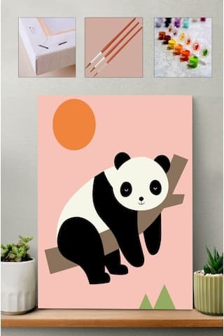 Sayılarla Boyama Seti - Panda Çocuklar Için