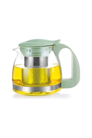 Paçi 700 Ml Süzgeçli Cam Çaydanlık Üstü Demlik Mav Mavi