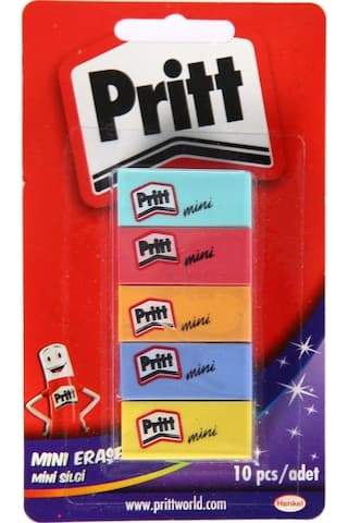 Pritt 10 Adet Silgi Seti - Renkli