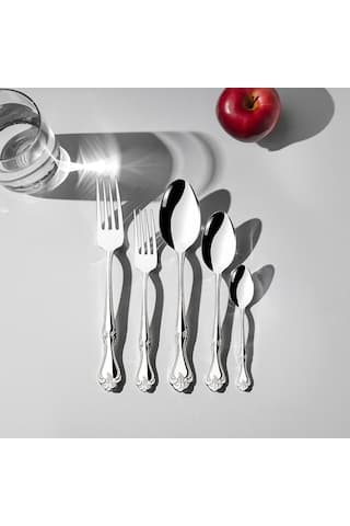 Nehir Lalezar Sade 12 Kişilik 60 Parça Çatal Kaşık Takımı