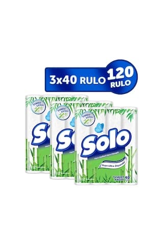 Solo Bambu Katkılı Ultra Dayanıklı Tuvalet Kağıdı 120’li