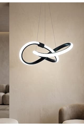 Lzy Avize Store Kar Çiçeği Siyah Avize Modern Salon, Mutfak, Çocuk Odası Ve Antre Aydınlatma