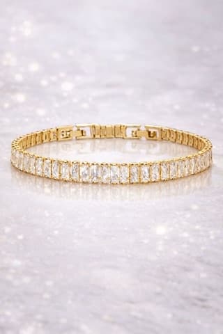 Kadın Lüks Su Yolu Kararmaz Baget Bileklik Altın