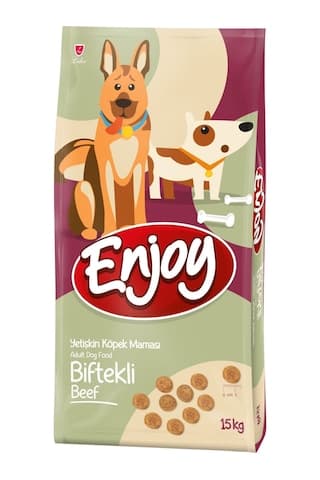 Enjoy Biftekli Yetişkin Köpek Maması 15 KG