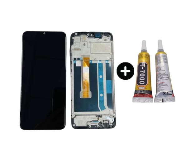 Te Oppo A15s Çıtalı Oled Lcd Dokunmatik Ekran + B7000