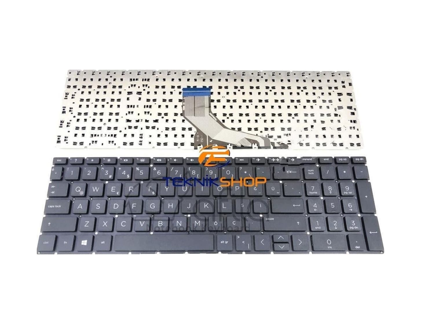 Hp Spectre X360 15-df0006tx, 15-df0007na, 15-df0007tx Notebook Klavyesi Siyah Tr