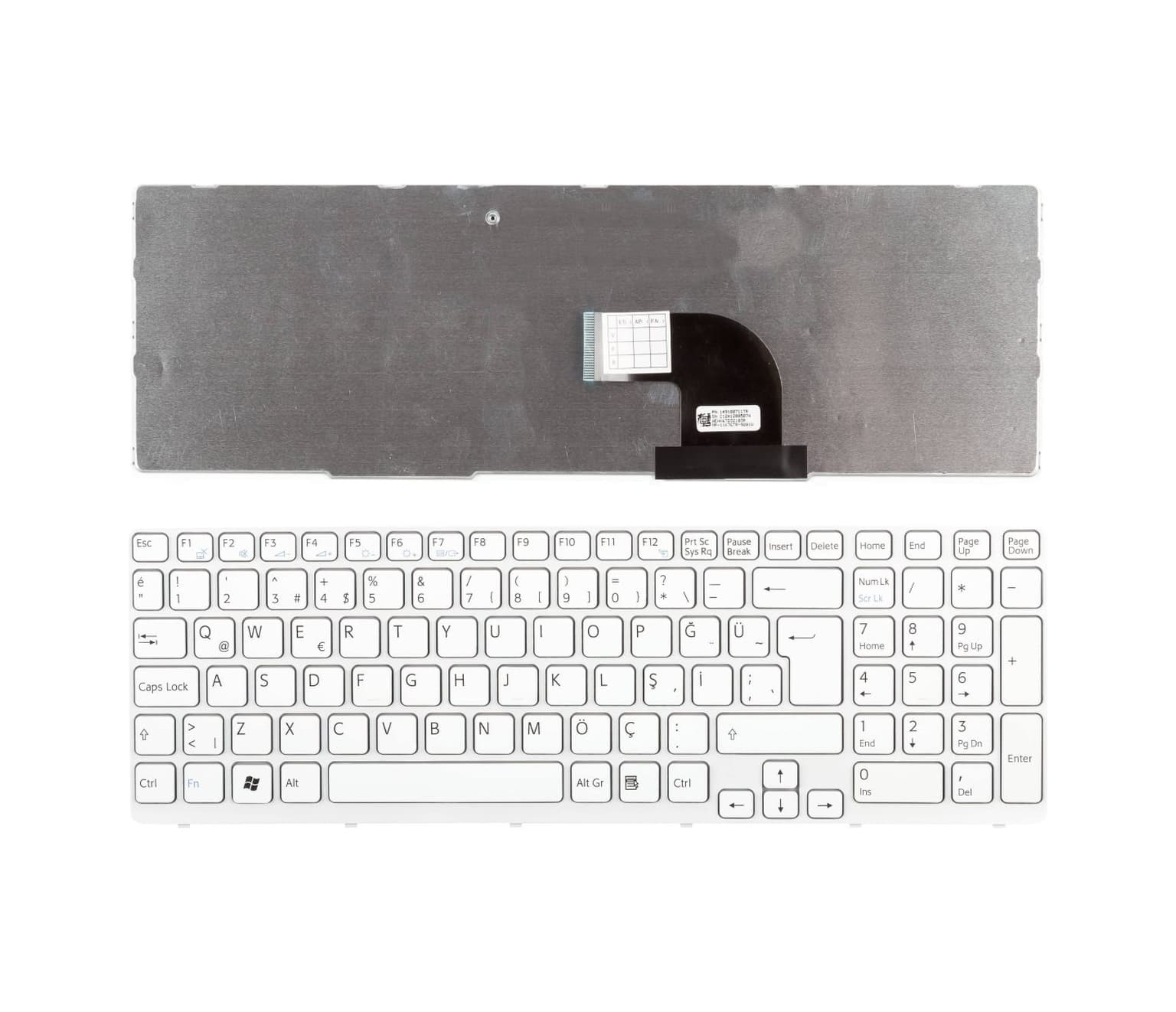 Sony Vaio Sve1512e6e Sve1512f1r Sve1512f4e Beyaz Renk Tuş Takımı Klavye
