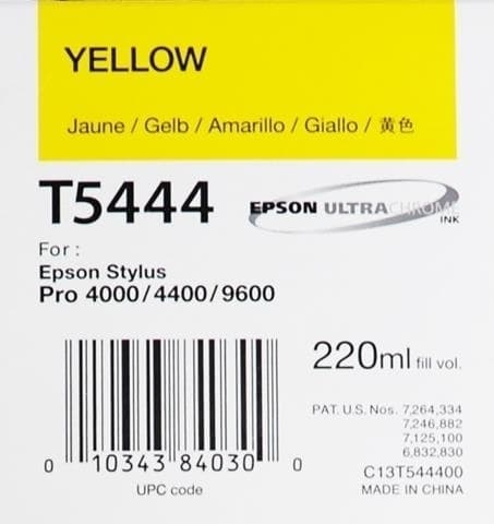 Tonersepeti Epson T5444 C13t544400 Sarı Kartuş