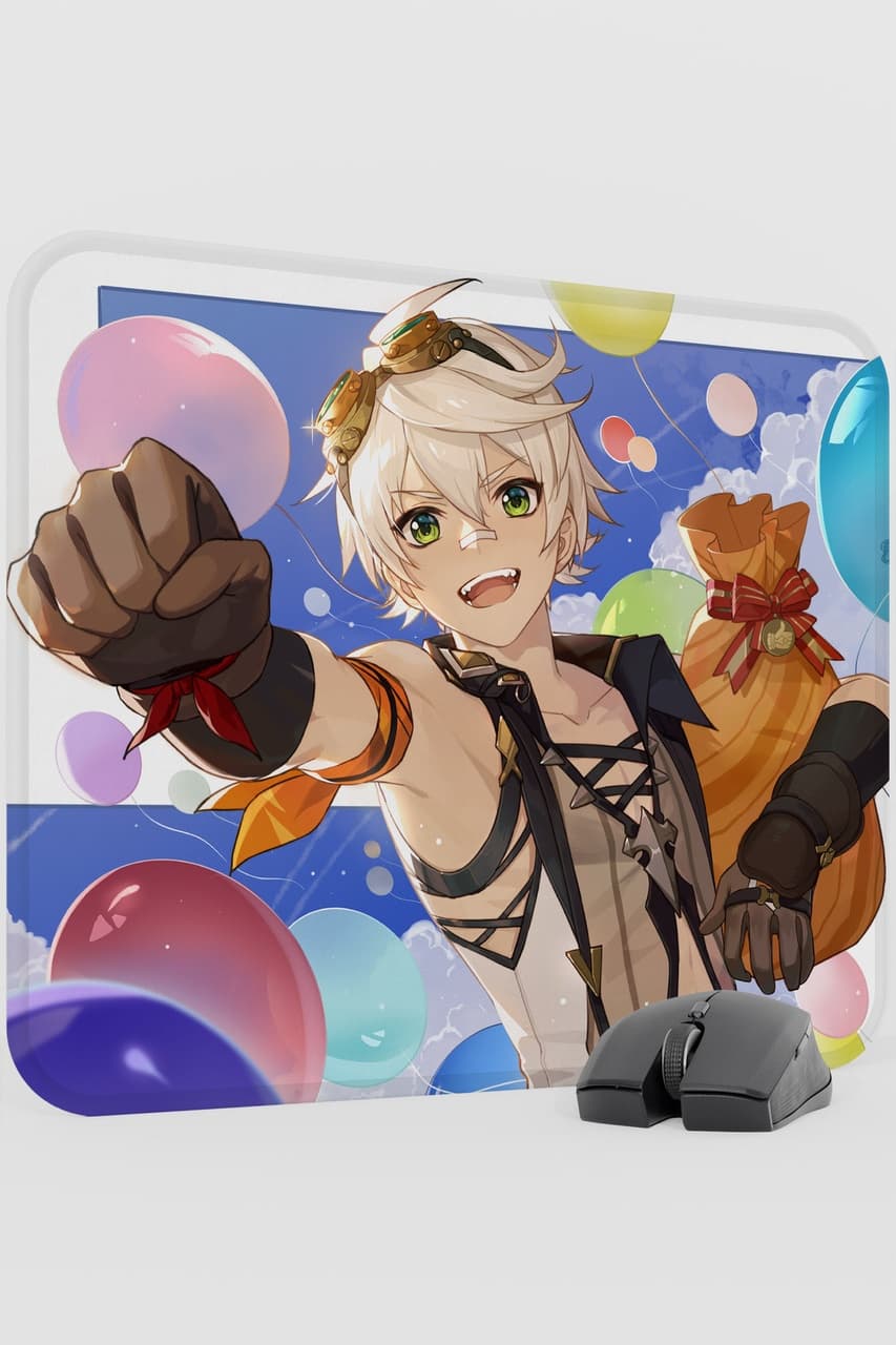 Bennett Genshin Impact Anime Gacha V4 - 48x40 Xl Gaming Mouse Pad Fare Altlığı